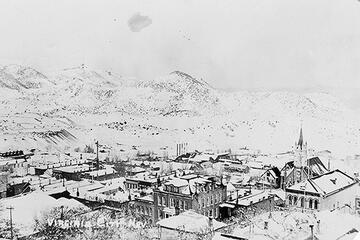A snowy Virginia City