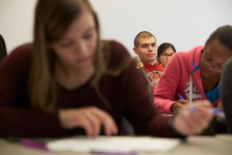 Students in class