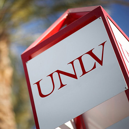 Sign with U.N.L.V. logo